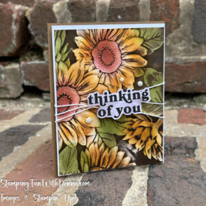 Stampin’ Up! Sunflower Embossing Folder – You Can’t Make a Bad Card!